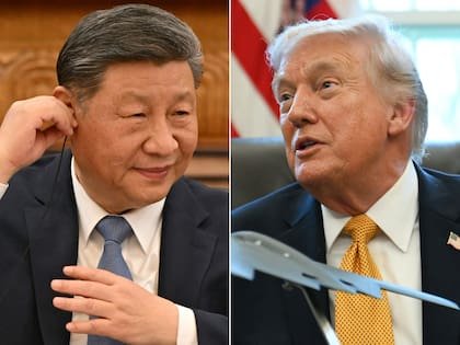El presidente chino Xi Jinping y el mandatario estadounidense Donald Trump
