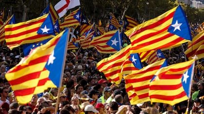 Manifestación de la Diada, el Día Nacional de Cataluña