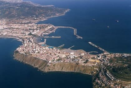 Vista aérea de Ceuta