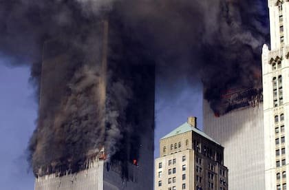 Fuego en las torres gemelas del World Trade Center