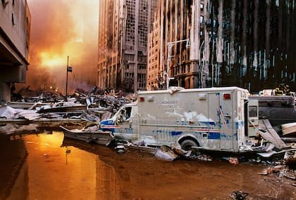 La explosión del World Trade Center