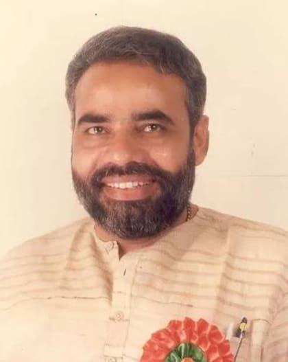 Un joven Narendra Modi