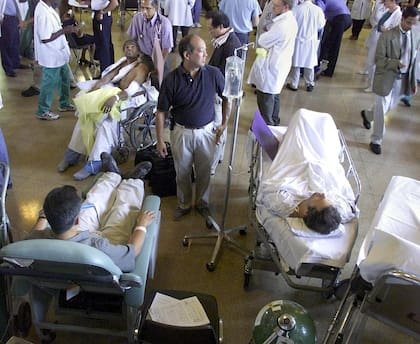 Víctimas del ataque al World Trade Center en el Jersey City Medical Center